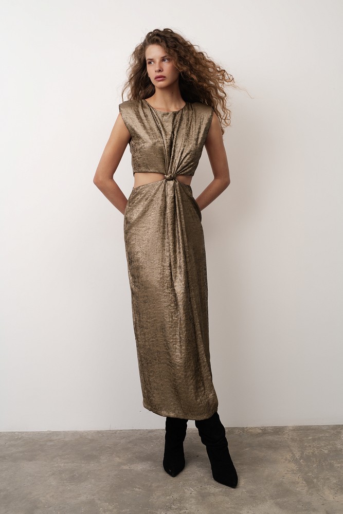 Μίντι φόρεμα με cut-out design - Gold label