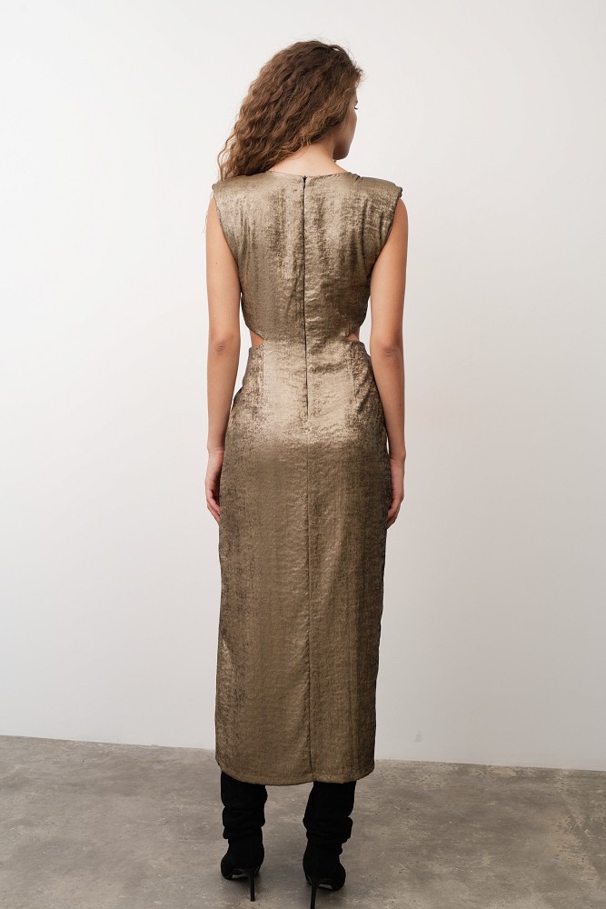 Μίντι φόρεμα με cut-out design - Gold label