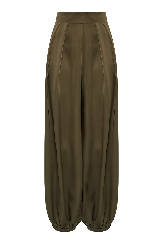 Satin balloon trousers - Gold label