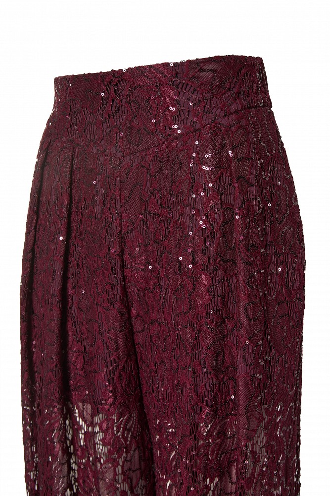 Harem trousers with lace and sequins - Gold label