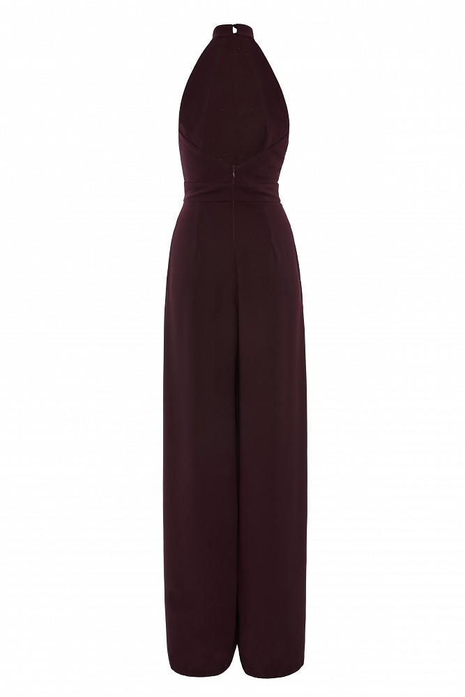 Pleated jumpsuit with decorative details - Gold label