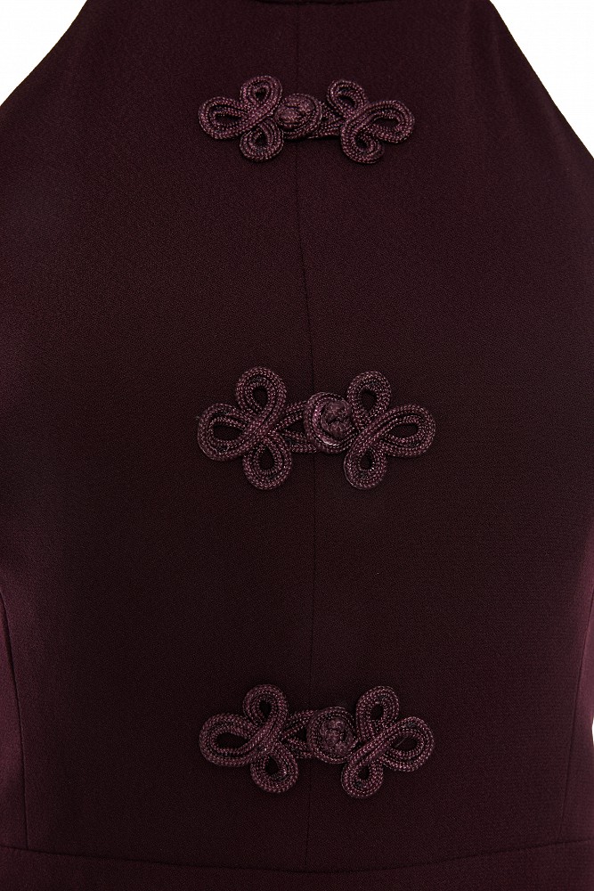 Pleated jumpsuit with decorative details - Gold label