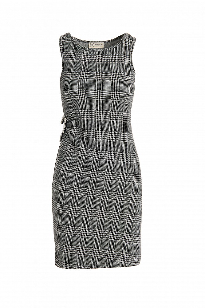 Bodycon checkered dress