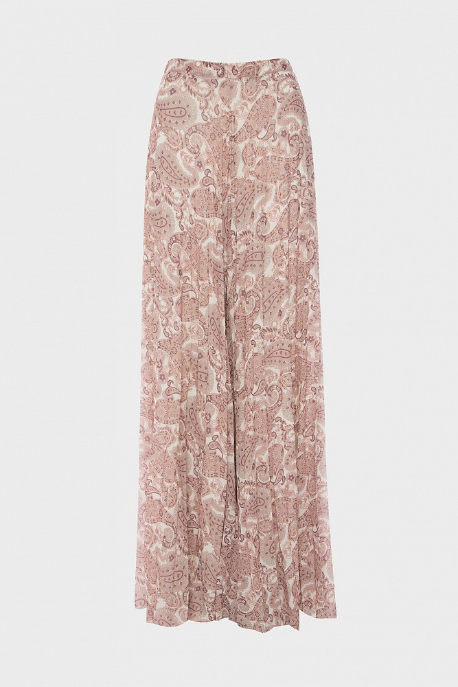 Paisley printed pleated trousers - Gold Label