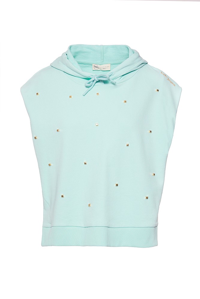 Sleeveless jumper with studs