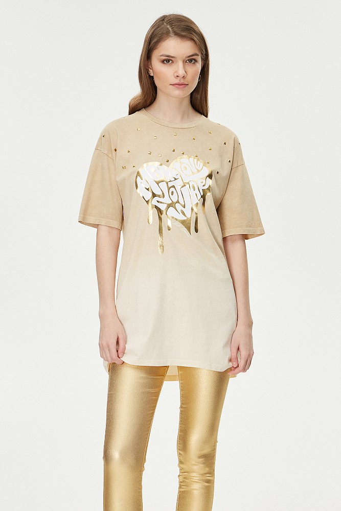 Oversized T-shirt with prints
