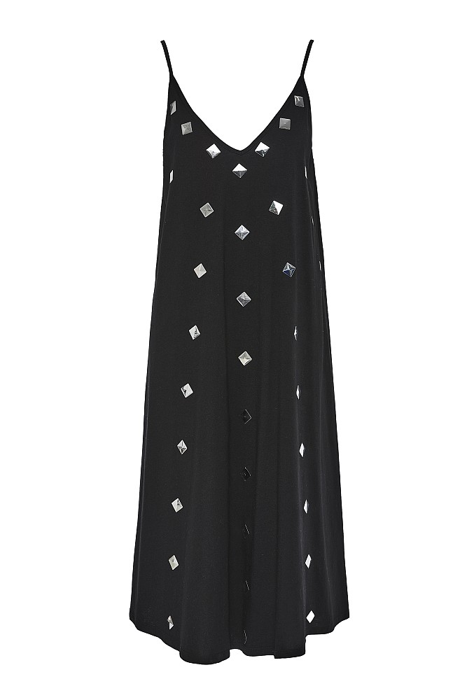 Maxi dress with studs