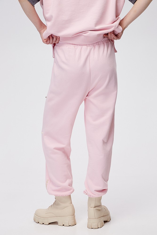 Sweatpants with studs