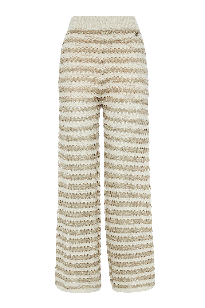 Pantaloni tricotați din lurex