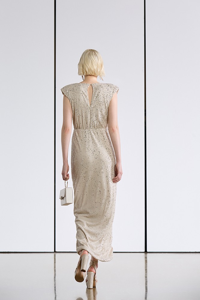 Μάξι φόρεμα παγιέτα - Gold Label