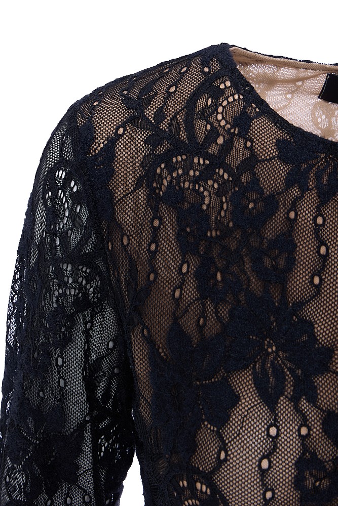 Lace top with cut works