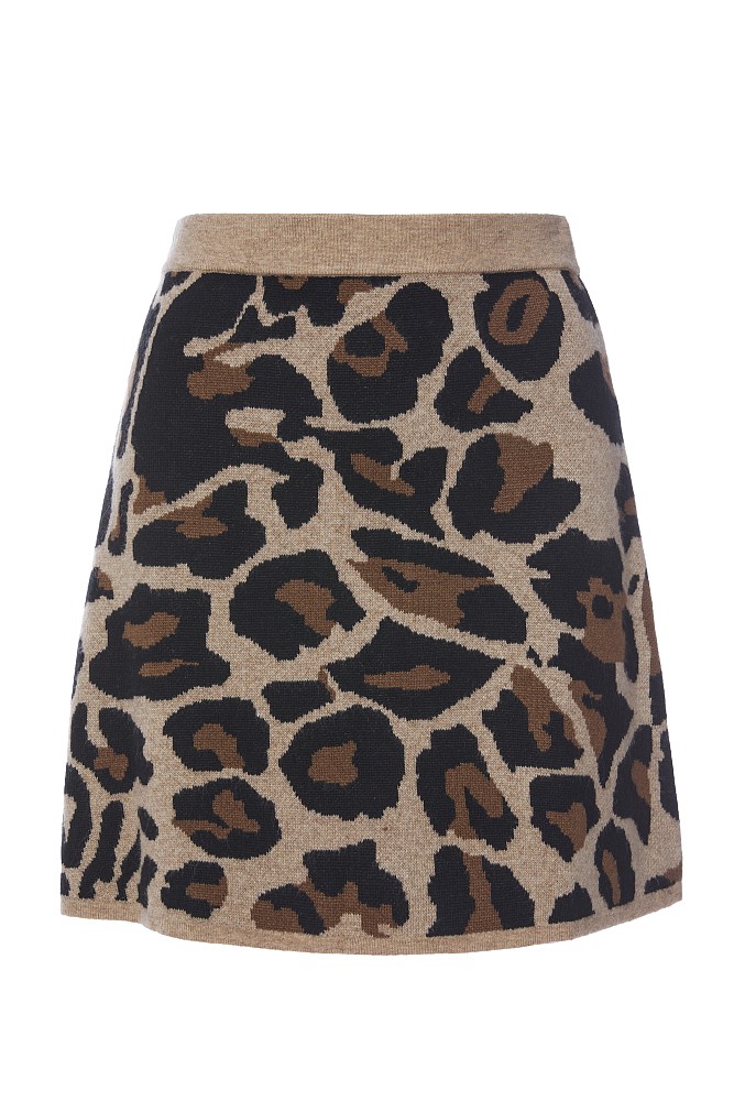 Mini leopard skirt