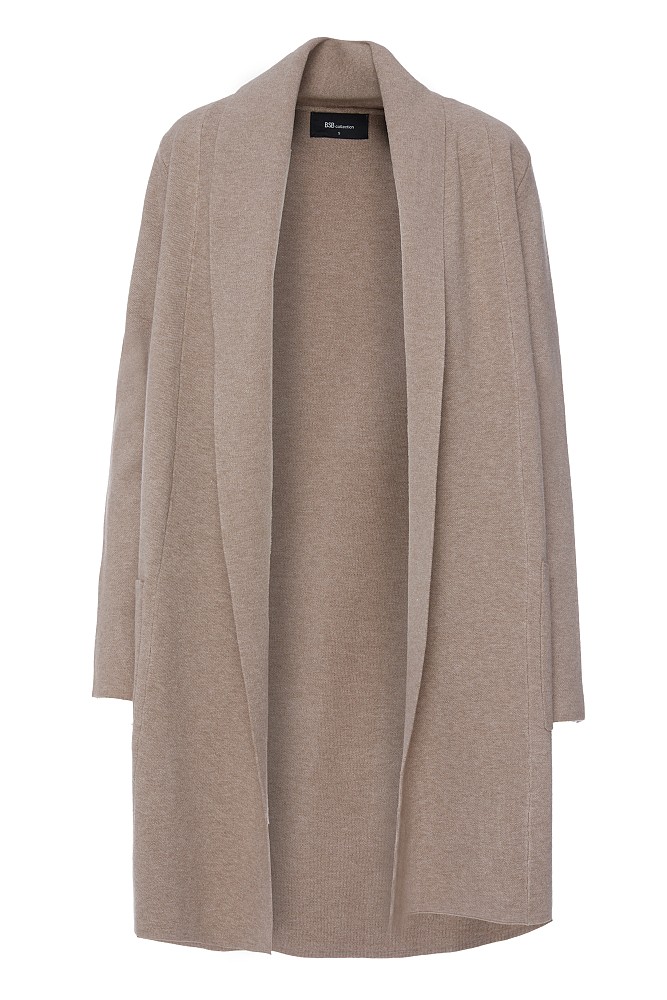 Knitted cardigan with pockets