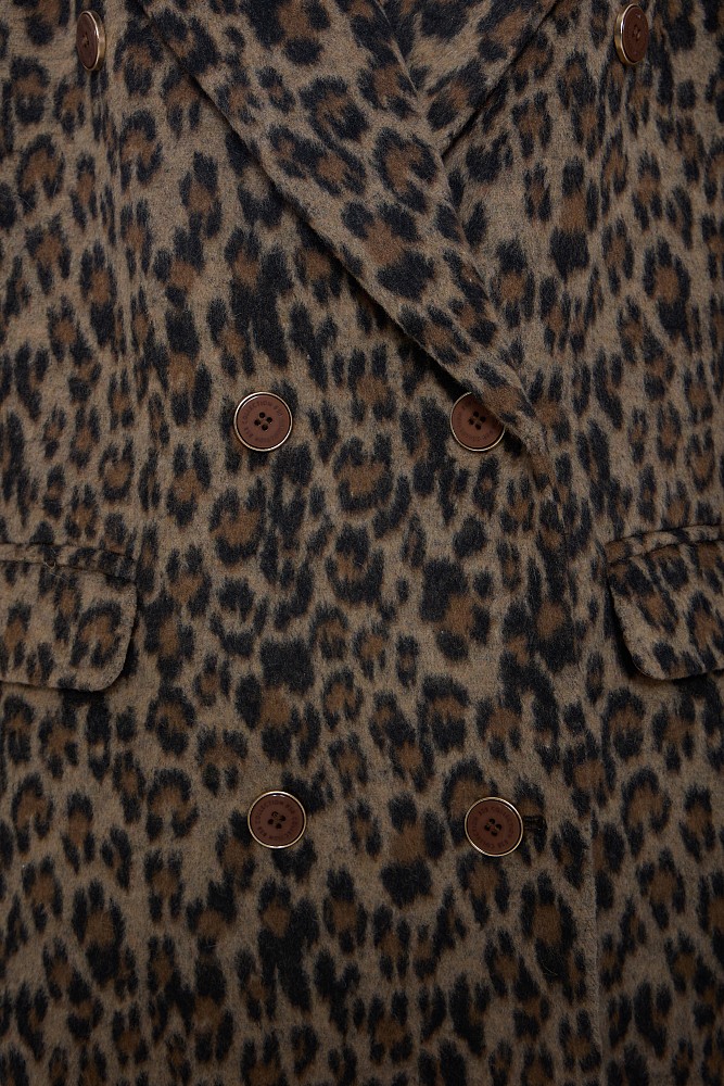 Animal print coat