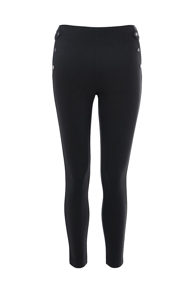 Leggings with buttons on the side
