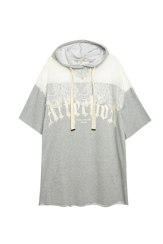 Short sleeves sweatshirt dress