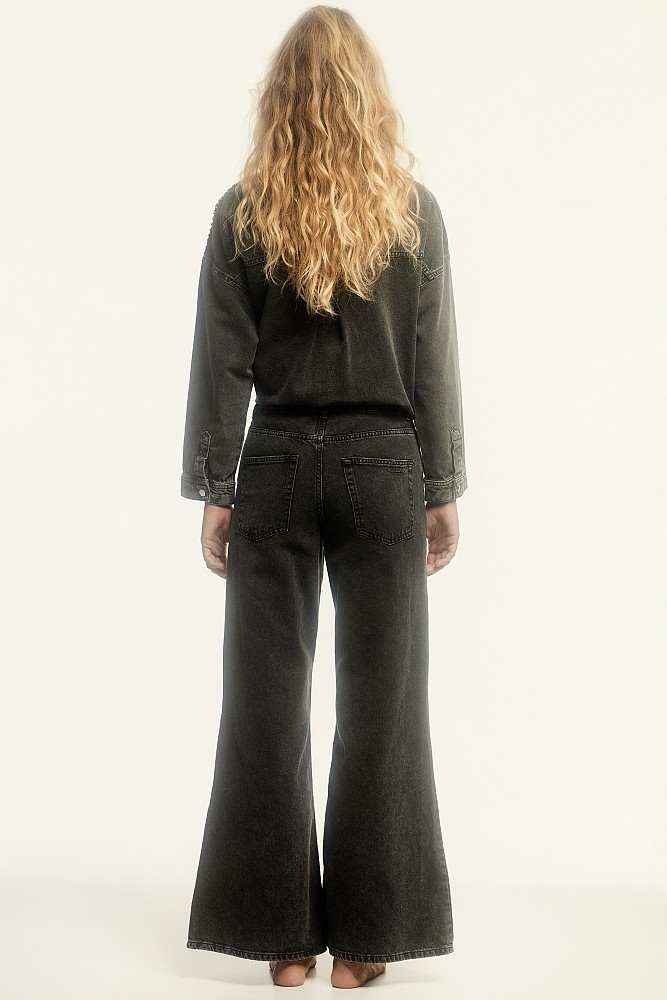 Kalia wide leg jeans with studs