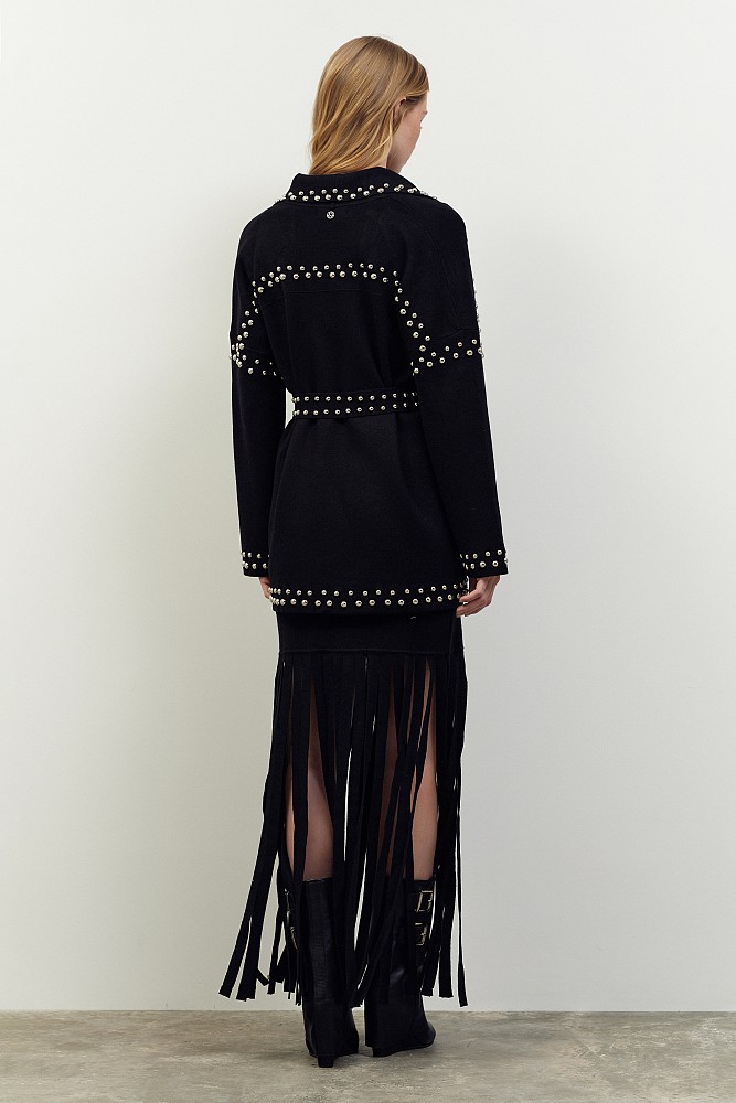 Πλεκτή ζακέτα με τρουκς