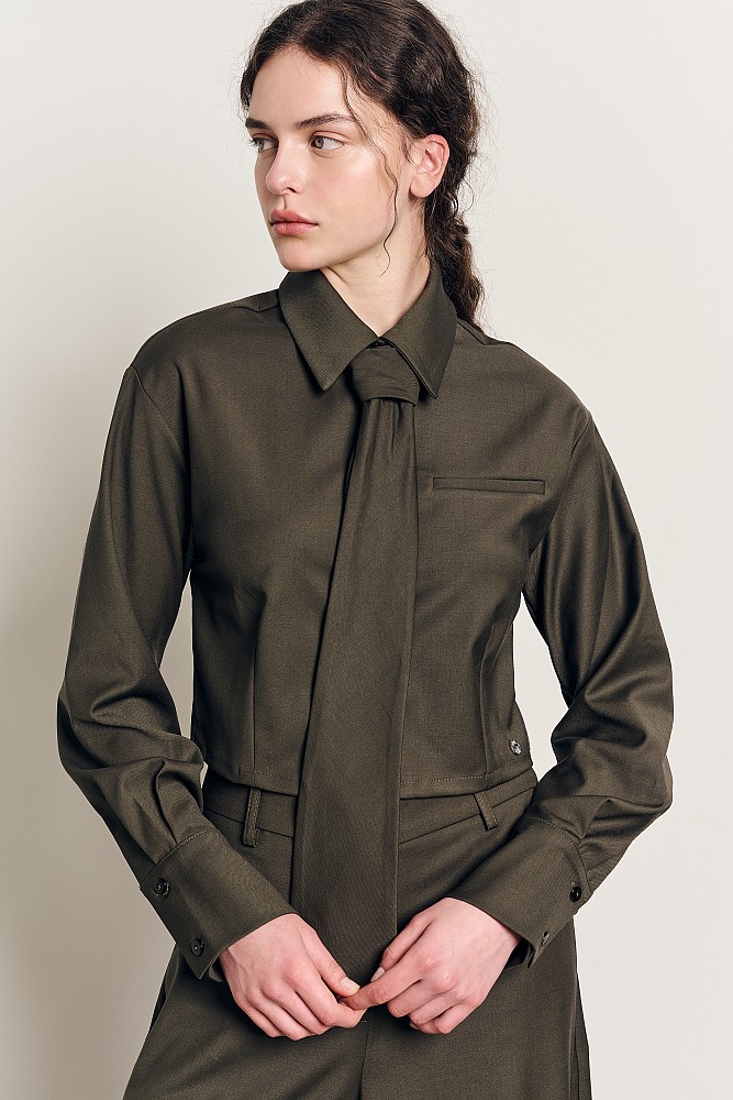 Tie-neck Shirt
