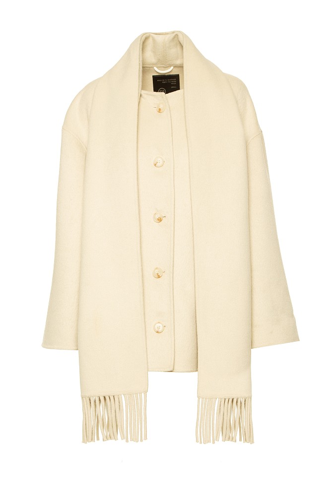 Shorline coat with scarf