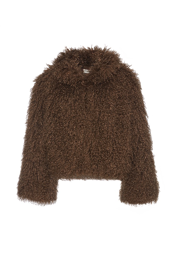 Chaqueta efecto pelo