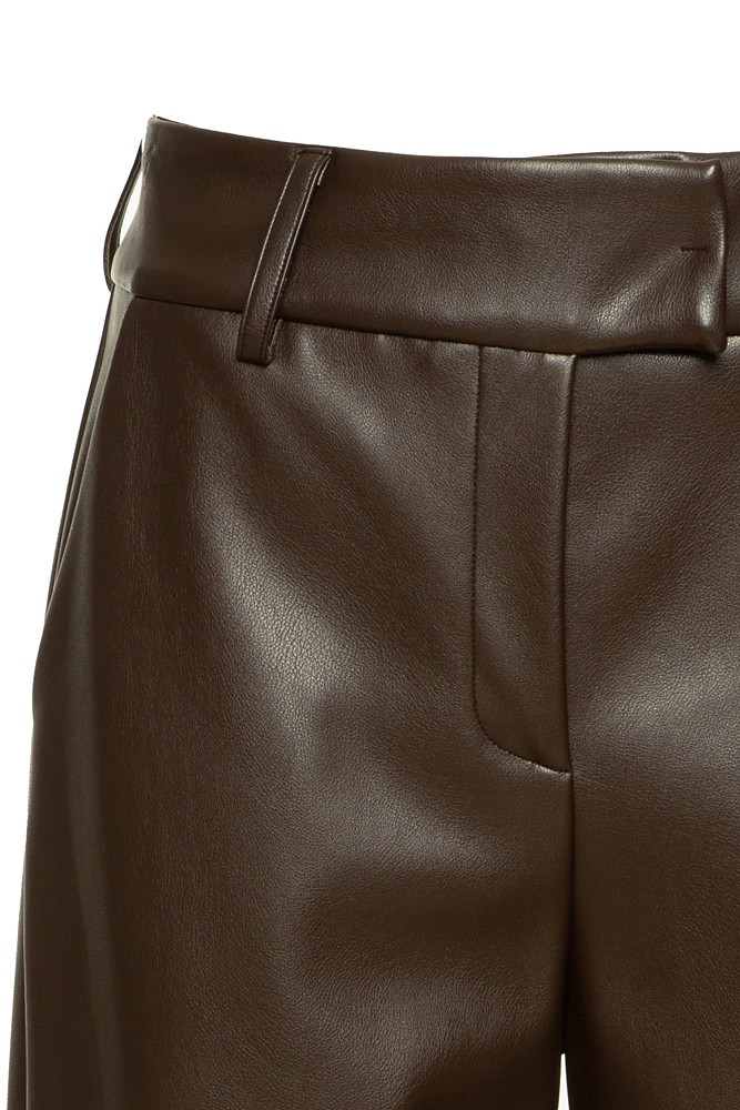 Leather look bermuda