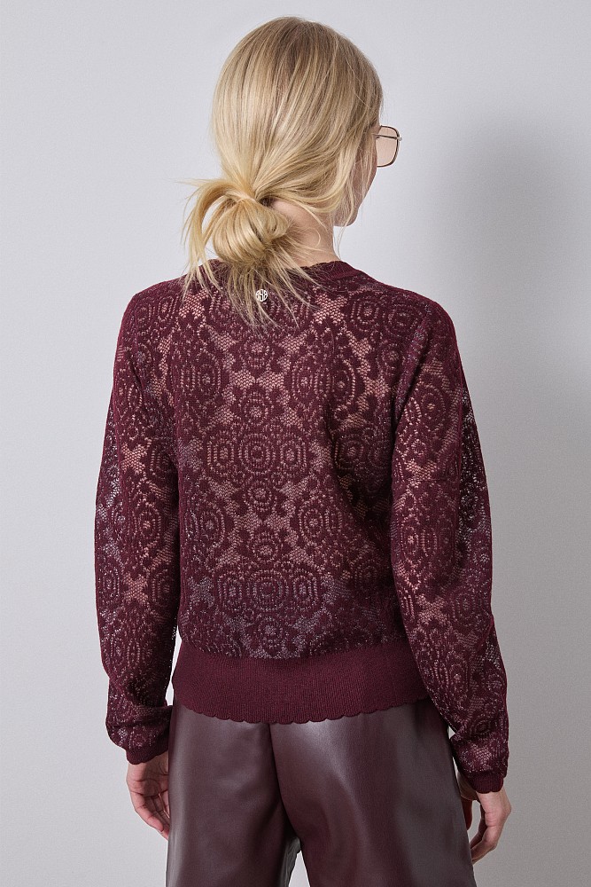 Διάτρητο πουλόβερ με λούρεξ