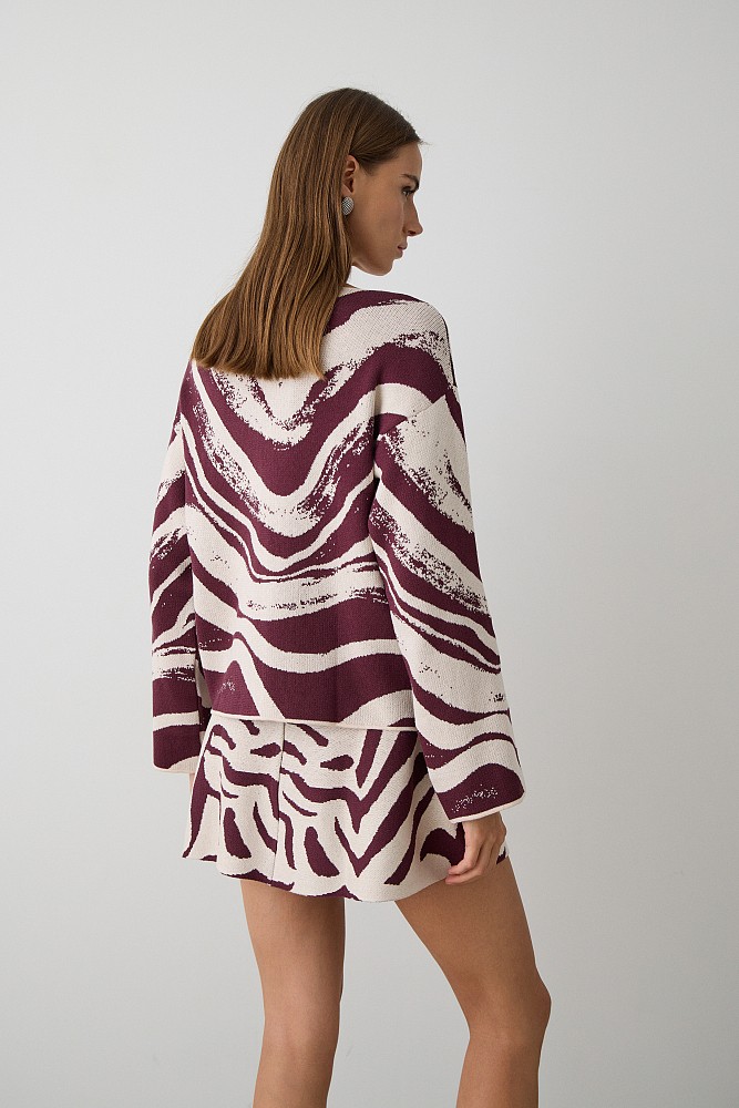 Printed pullover
