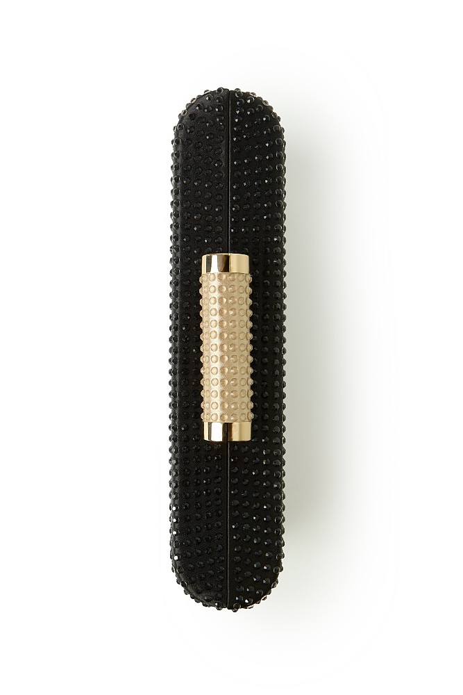 Clutch with rhinestones