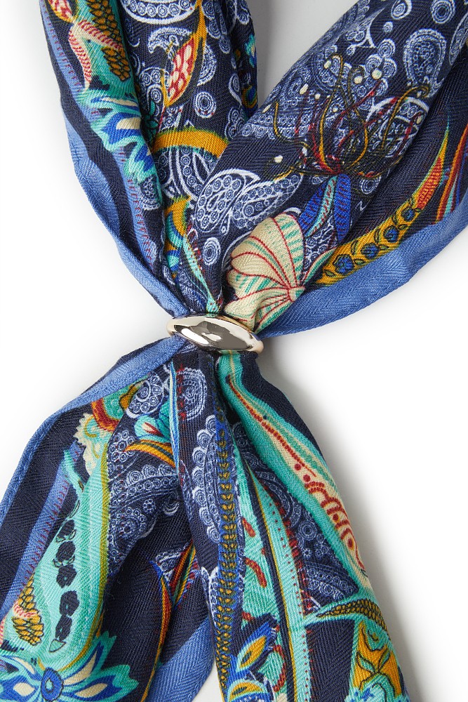 Multicolor printed scarf