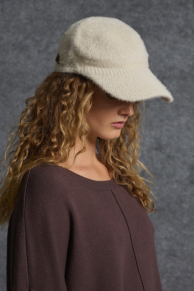 Knitted jockey hat