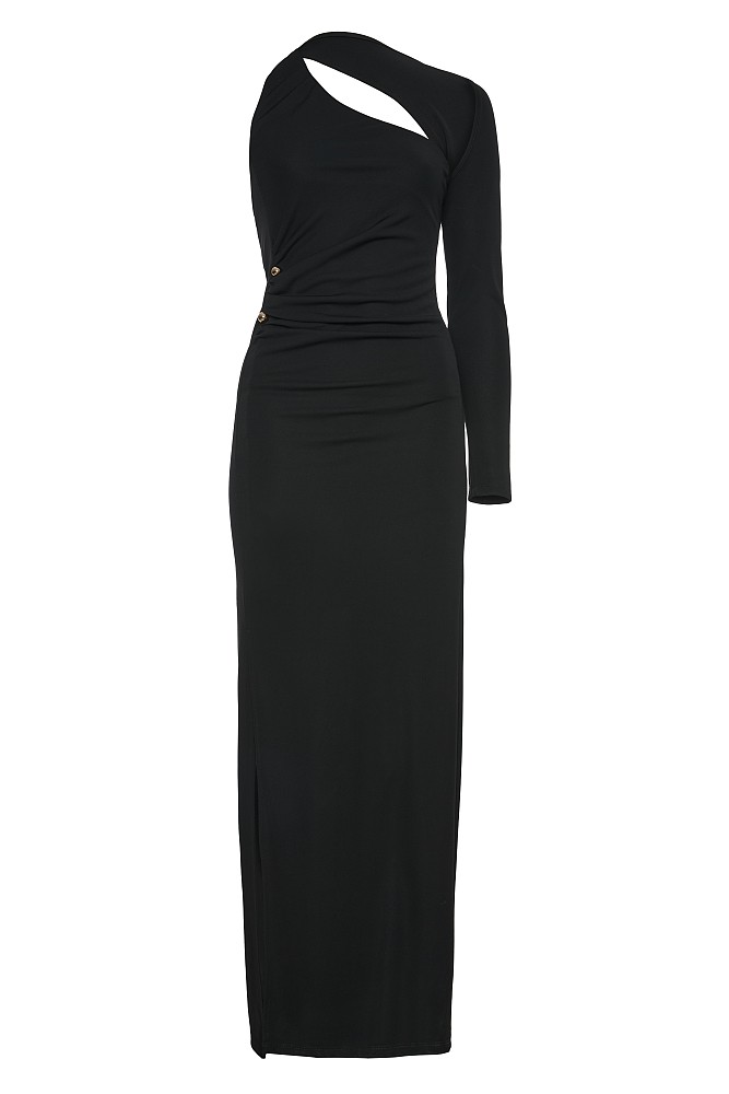 Maxi dress with one sleeve - Gold label