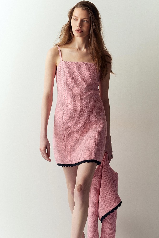 Vestido mini tweed