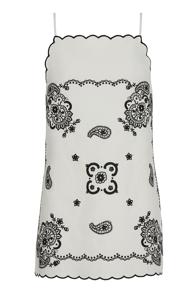 Vestido mini bordado