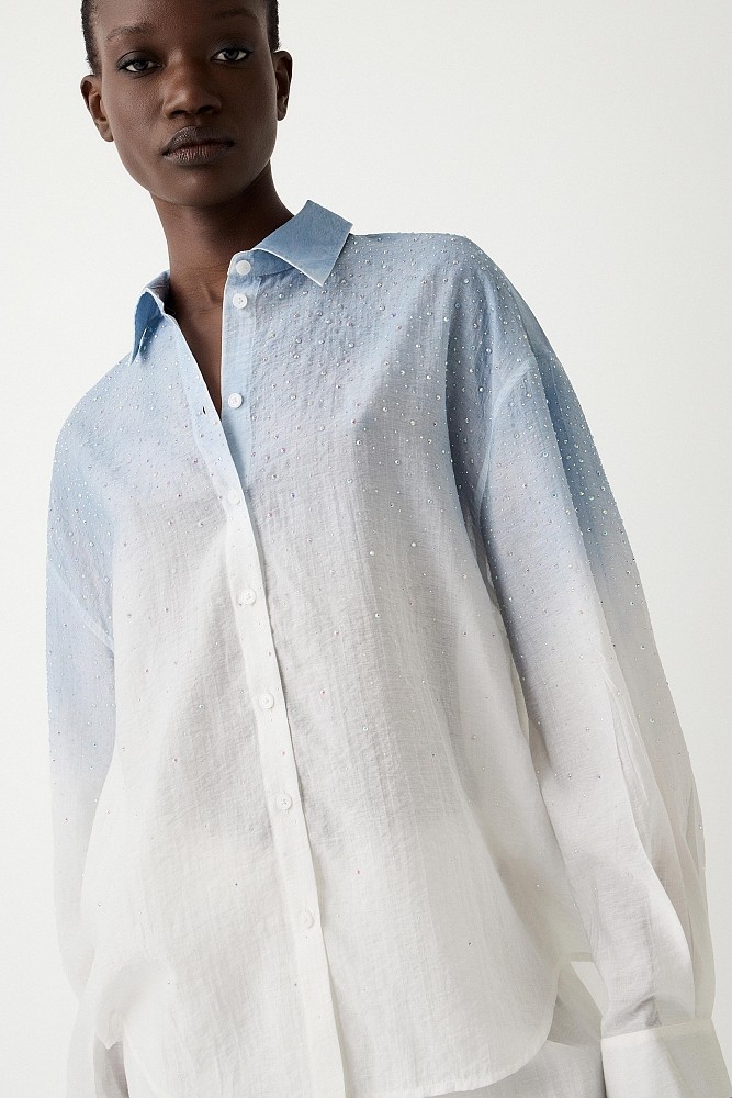 Sb Rhinestones Degrade shirt with rhinestones | BSB Fashion