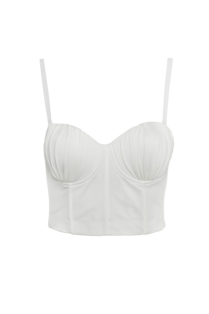 Satin bustier
