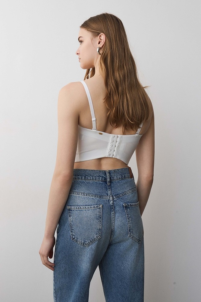 Satin bustier