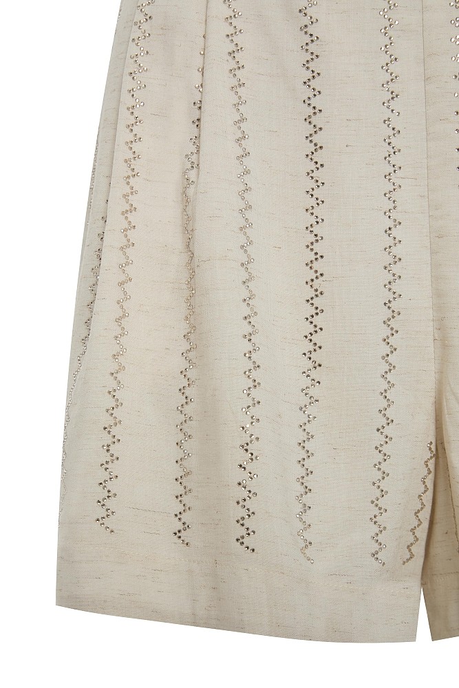 Shorts with rhinestones