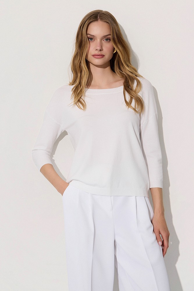 Sweater with 3/4 sleeves