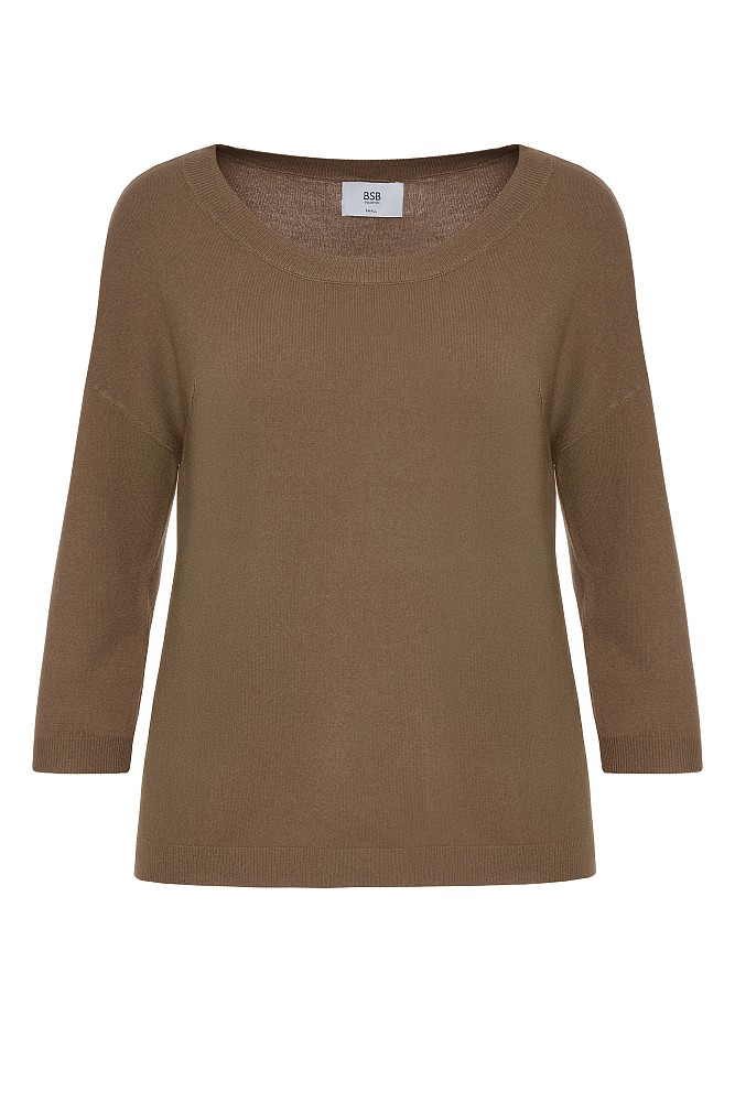 Sweater with 3/4 sleeves