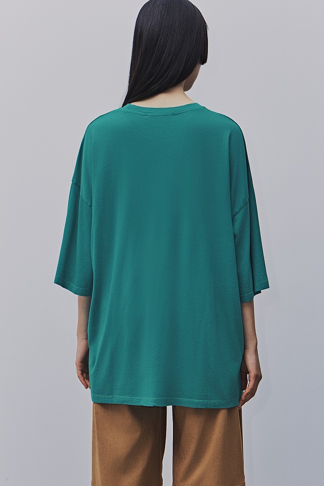 Bluză oversized cu bumbac
