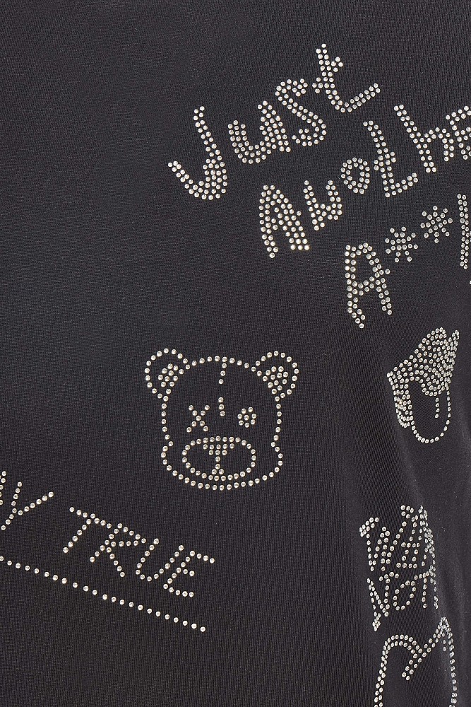 T-shirt με σχέδια από στρας