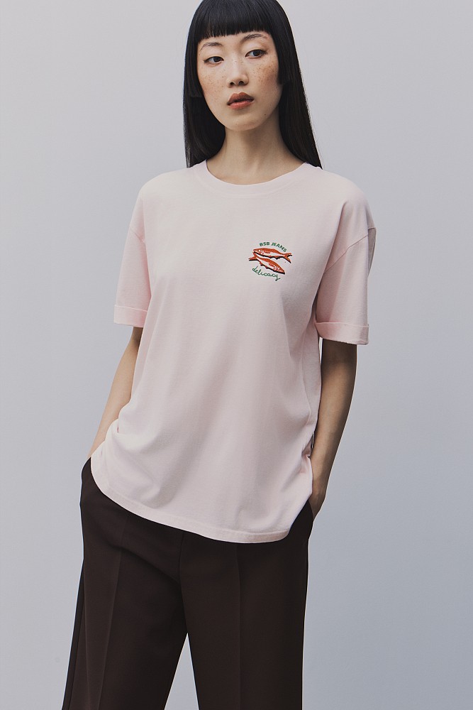 Oversized t-shirt με τύπωμα