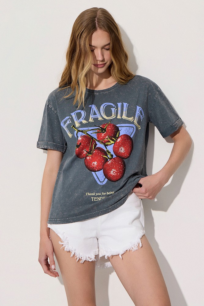 Oversized t-shirt with print