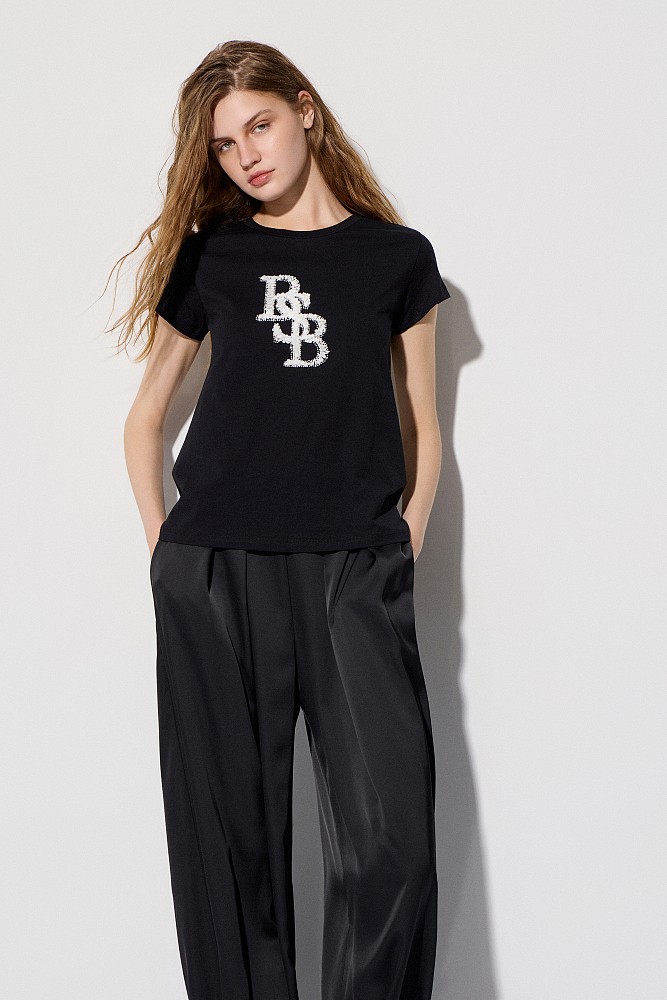 Tricou cu logo în relief