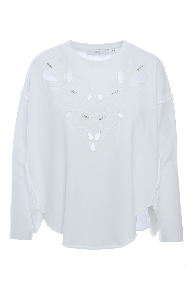 Sweatshirt with embroidered detail