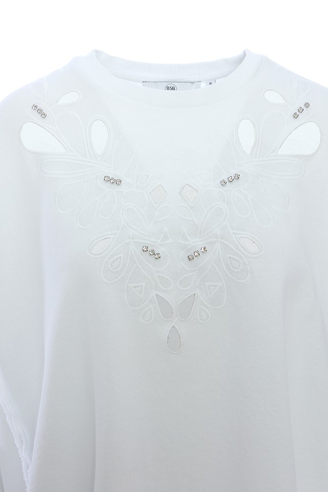 Sweatshirt with embroidered detail