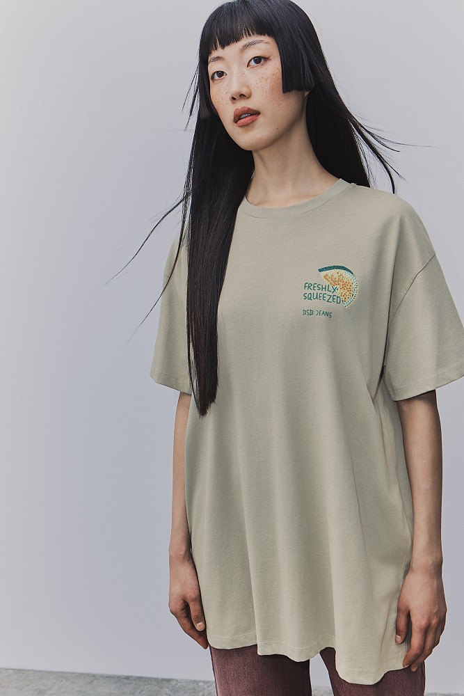 Oversized T-shirt με τύπωμα