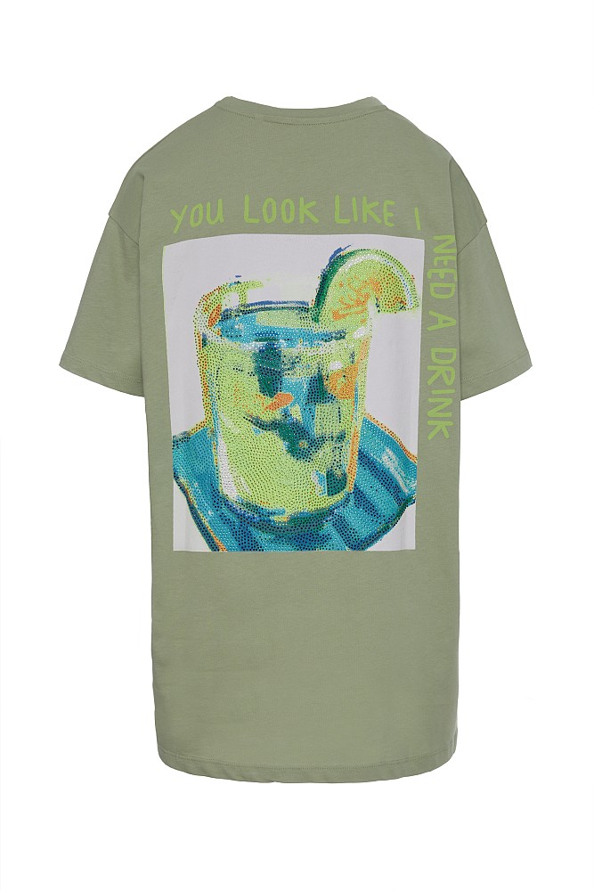 Oversized T-shirt με τύπωμα