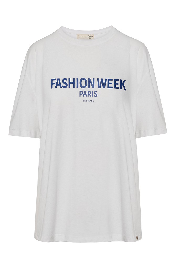 T-shirt με τύπωμα και φουλάρι